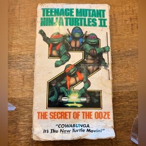 Teenage Mutant Ninja Turtles two The Secret of the Ooze VHS TMNT MOVIE
